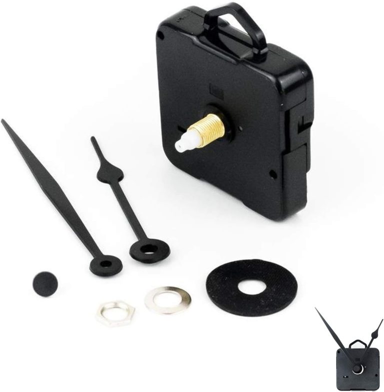 EMOON Kit 4 Movimenti Per Orologio Con Lancette - Assortimento Alberi - Ricambi Per Orologi Da Parete Fai-Da-Te - 5